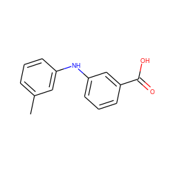 Cc1cccc(Nc2cccc(C(=O)O)c2)c1 ZINC000084713303