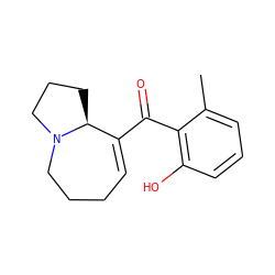 Cc1cccc(O)c1C(=O)C1=CCCCN2CCC[C@@H]12 ZINC000049032617