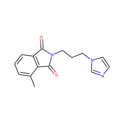 Cc1cccc2c1C(=O)N(CCCn1ccnc1)C2=O ZINC000027903102