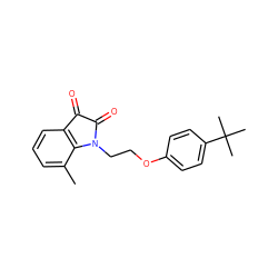 Cc1cccc2c1N(CCOc1ccc(C(C)(C)C)cc1)C(=O)C2=O ZINC000002845546