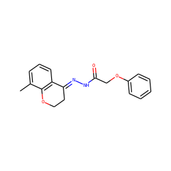 Cc1cccc2c1OCC/C2=N\NC(=O)COc1ccccc1 ZINC000101559064