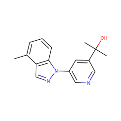 Cc1cccc2c1cnn2-c1cncc(C(C)(C)O)c1 ZINC001772587612