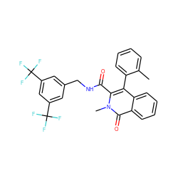 Cc1ccccc1-c1c(C(=O)NCc2cc(C(F)(F)F)cc(C(F)(F)F)c2)n(C)c(=O)c2ccccc12 ZINC000001538751