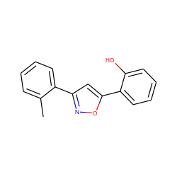 Cc1ccccc1-c1cc(-c2ccccc2O)on1 ZINC000015974419