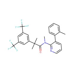 Cc1ccccc1-c1cccnc1N(C)C(=O)C(C)(C)c1cc(C(F)(F)F)cc(C(F)(F)F)c1 ZINC000028571833