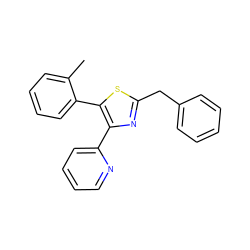 Cc1ccccc1-c1sc(Cc2ccccc2)nc1-c1ccccn1 ZINC000000016729