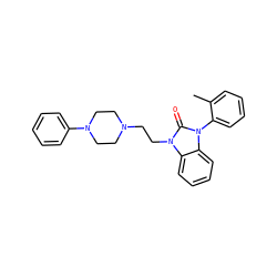 Cc1ccccc1-n1c(=O)n(CCN2CCN(c3ccccc3)CC2)c2ccccc21 ZINC000040917901