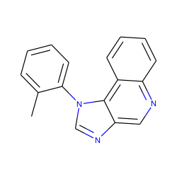 Cc1ccccc1-n1cnc2cnc3ccccc3c21 ZINC000000014851