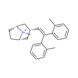 Cc1ccccc1C(=C[C@@H]1C[C@@H]2CC[C@H](C1)[N+]2(C)C)c1ccccc1C ZINC000103235730