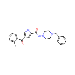 Cc1ccccc1C(=O)c1c[nH]c(C(=O)NN2CCN(Cc3ccccc3)CC2)c1 ZINC000053294021