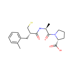Cc1ccccc1C[C@H](CS)C(=O)N[C@@H](C)C(=O)N1CCC[C@@H]1C(=O)O ZINC000029475819