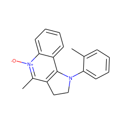 Cc1ccccc1N1CCc2c1c1ccccc1[n+]([O-])c2C ZINC000027620339