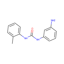 Cc1ccccc1NC(=O)Nc1cccc(N)c1 ZINC000021786494