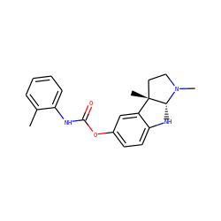 Cc1ccccc1NC(=O)Oc1ccc2c(c1)[C@]1(C)CCN(C)[C@@H]1N2 ZINC000013797564