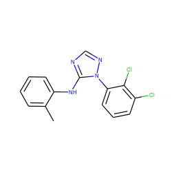 Cc1ccccc1Nc1ncnn1-c1cccc(Cl)c1Cl ZINC000029126495