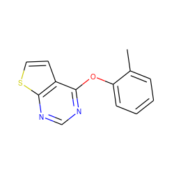 Cc1ccccc1Oc1ncnc2sccc12 ZINC000000102215