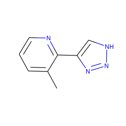 Cc1cccnc1-c1c[nH]nn1 ZINC000013671907