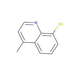 Cc1ccnc2c(S)cccc12 ZINC000196055719