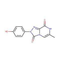 Cc1cn2c(=O)n(-c3ccc(O)cc3)nc2c(=O)[nH]1 ZINC001772612133