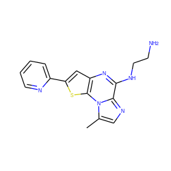 Cc1cnc2c(NCCN)nc3cc(-c4ccccn4)sc3n12 ZINC000028950715