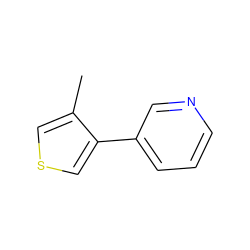 Cc1cscc1-c1cccnc1 ZINC000013607093