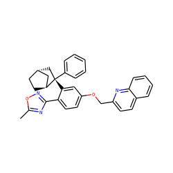 Cc1nc(-c2ccc(OCc3ccc4ccccc4n3)cc2[C@]2(c3ccccc3)C[C@H]3CC[C@H]2C3)no1 ZINC000101508245