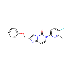 Cc1nc(-n2ccc3nc(COc4ccccc4)cn3c2=O)ccc1F ZINC000203794354