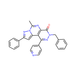 Cc1nc2c(=O)n(Cc3ccccc3)nc(-c3ccncc3)c2c2cc(-c3ccccc3)nn12 ZINC000064447393