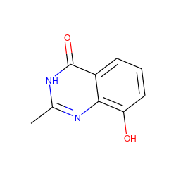 Cc1nc2c(O)cccc2c(=O)[nH]1 ZINC000018145500