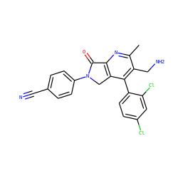 Cc1nc2c(c(-c3ccc(Cl)cc3Cl)c1CN)CN(c1ccc(C#N)cc1)C2=O ZINC000034804227