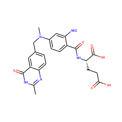 Cc1nc2ccc(CN(C)c3ccc(C(=O)N[C@@H](CCC(=O)O)C(=O)O)c(N)c3)cc2c(=O)[nH]1 ZINC000026833114