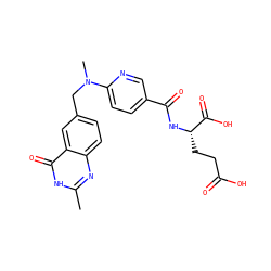 Cc1nc2ccc(CN(C)c3ccc(C(=O)N[C@@H](CCC(=O)O)C(=O)O)cn3)cc2c(=O)[nH]1 ZINC000013821870