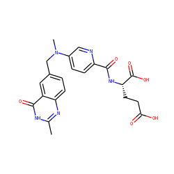 Cc1nc2ccc(CN(C)c3ccc(C(=O)N[C@@H](CCC(=O)O)C(=O)O)nc3)cc2c(=O)[nH]1 ZINC000013821860