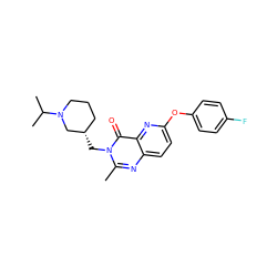 Cc1nc2ccc(Oc3ccc(F)cc3)nc2c(=O)n1C[C@H]1CCCN(C(C)C)C1 ZINC000073312250