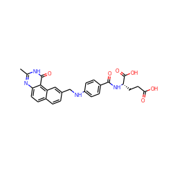 Cc1nc2ccc3ccc(CNc4ccc(C(=O)N[C@@H](CCC(=O)O)C(=O)O)cc4)cc3c2c(=O)[nH]1 ZINC000002014078