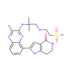 Cc1nc2cccc(-c3cc4c([nH]3)CCNC4=O)c2nc1NC(C)(C)CNCCS(C)(=O)=O ZINC000206084515