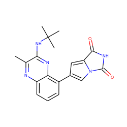 Cc1nc2cccc(-c3cc4n(c3)C(=O)NC4=O)c2nc1NC(C)(C)C ZINC000223412250