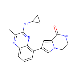 Cc1nc2cccc(-c3cc4n(c3)CCNC4=O)c2nc1NC1CC1 ZINC000222425625