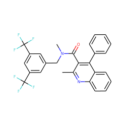 Cc1nc2ccccc2c(-c2ccccc2)c1C(=O)N(C)Cc1cc(C(F)(F)F)cc(C(F)(F)F)c1 ZINC000013559600