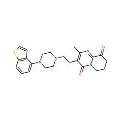 Cc1nc2n(c(=O)c1CCN1CCN(c3cccc4sccc34)CC1)CCCC2=O ZINC001772637035