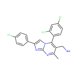 Cc1nc2nc(-c3ccc(Cl)cc3)cn2c(-c2ccc(Cl)cc2Cl)c1CN ZINC000058538206