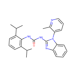 Cc1ncccc1-n1c(NC(=O)Nc2c(C(C)C)cccc2C(C)C)nc2ccccc21 ZINC000029544942