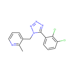 Cc1ncccc1Cn1nnnc1-c1cccc(Cl)c1Cl ZINC000034634854