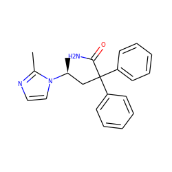 Cc1nccn1[C@@H](C)CC(C(N)=O)(c1ccccc1)c1ccccc1 ZINC000026271353