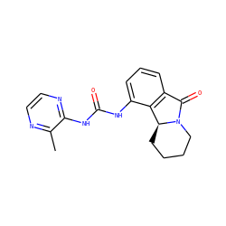 Cc1nccnc1NC(=O)Nc1cccc2c1[C@@H]1CCCCN1C2=O ZINC000116944877