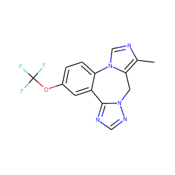 Cc1ncn2c1Cn1ncnc1-c1cc(OC(F)(F)F)ccc1-2 ZINC000049018152