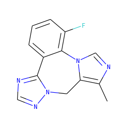 Cc1ncn2c1Cn1ncnc1-c1cccc(F)c1-2 ZINC000049048370