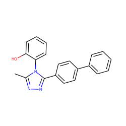 Cc1nnc(-c2ccc(-c3ccccc3)cc2)n1-c1ccccc1O ZINC000013837282