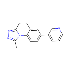 Cc1nnc2n1-c1ccc(-c3cccnc3)cc1CC2 ZINC000143858761