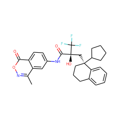 Cc1noc(=O)c2ccc(NC(=O)[C@@](O)(C[C@@]3(C4CCCC4)CCCc4ccccc43)C(F)(F)F)cc12 ZINC000028826116